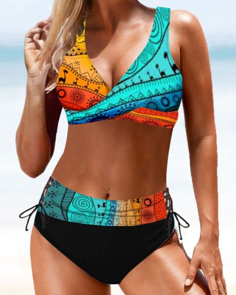 Eva - Fargerik bikini