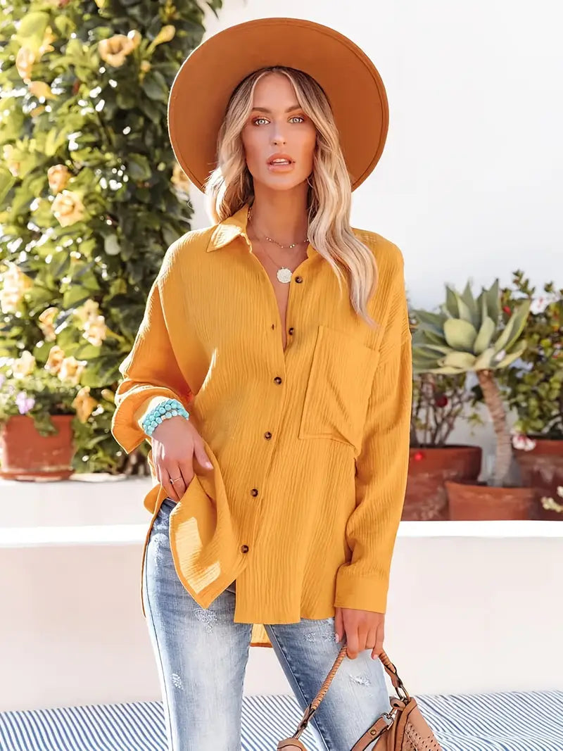Shirley™ | Elegant og Allsidig V-halsbluse