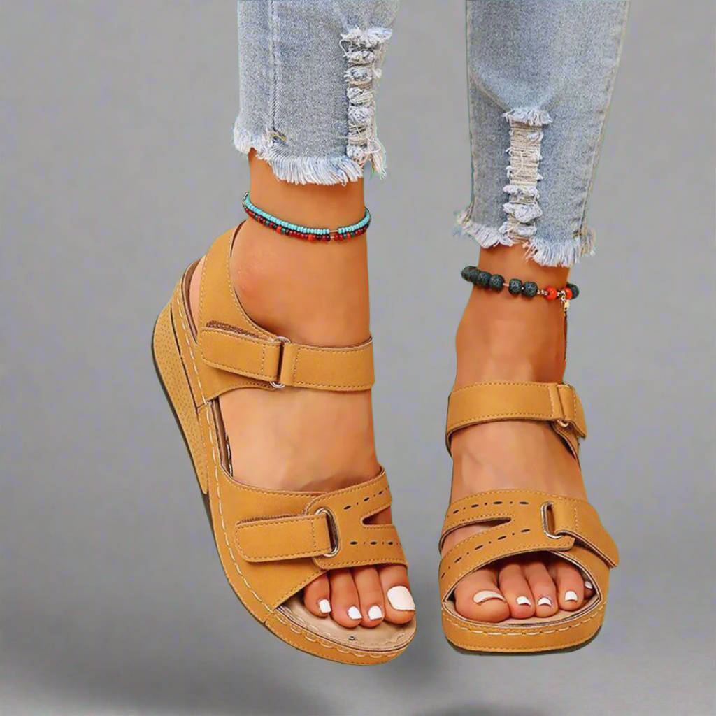 Gudula | Elegante ortopediske sandaler i behagelig materiale