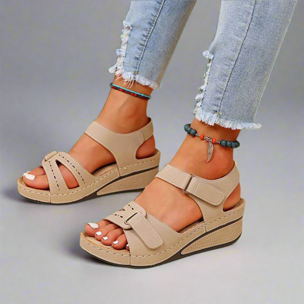 Gudula | Elegante ortopediske sandaler i behagelig materiale