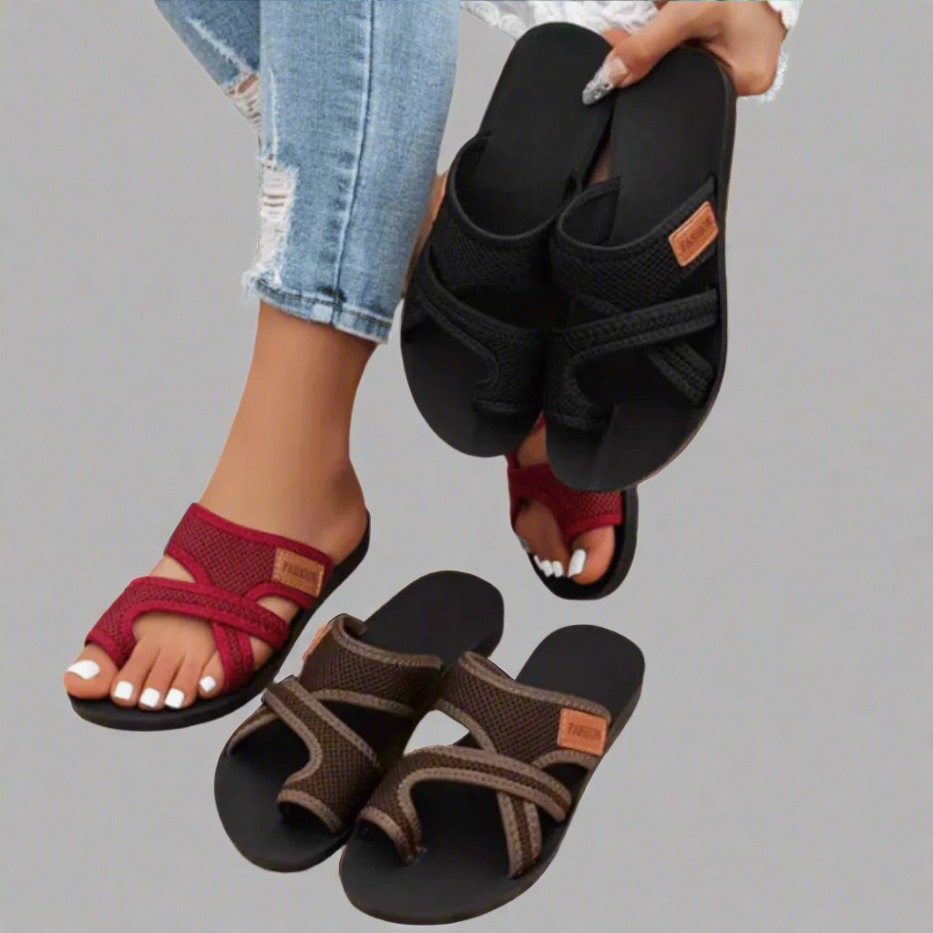 Greta | Romslige Nett Sandaler