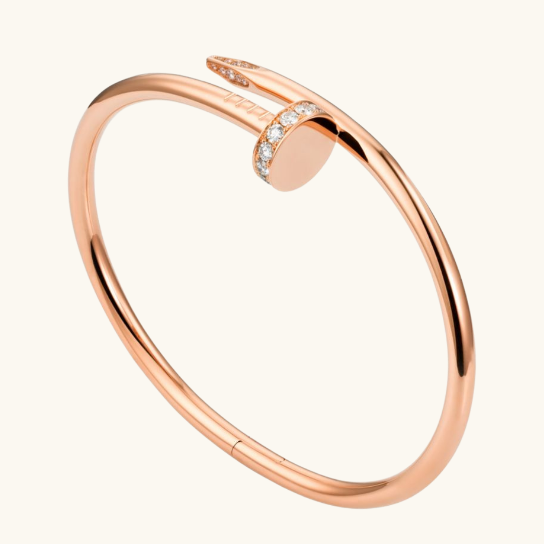 Elegant Rosaguld Armbånd med Luksuriøst Design