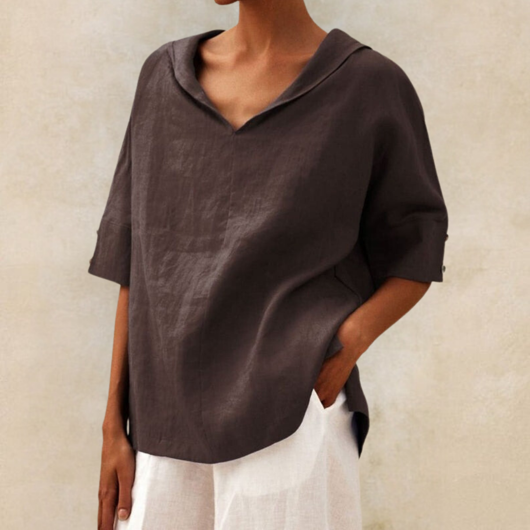 Eva™ | Løs Bluse med Loose Fit