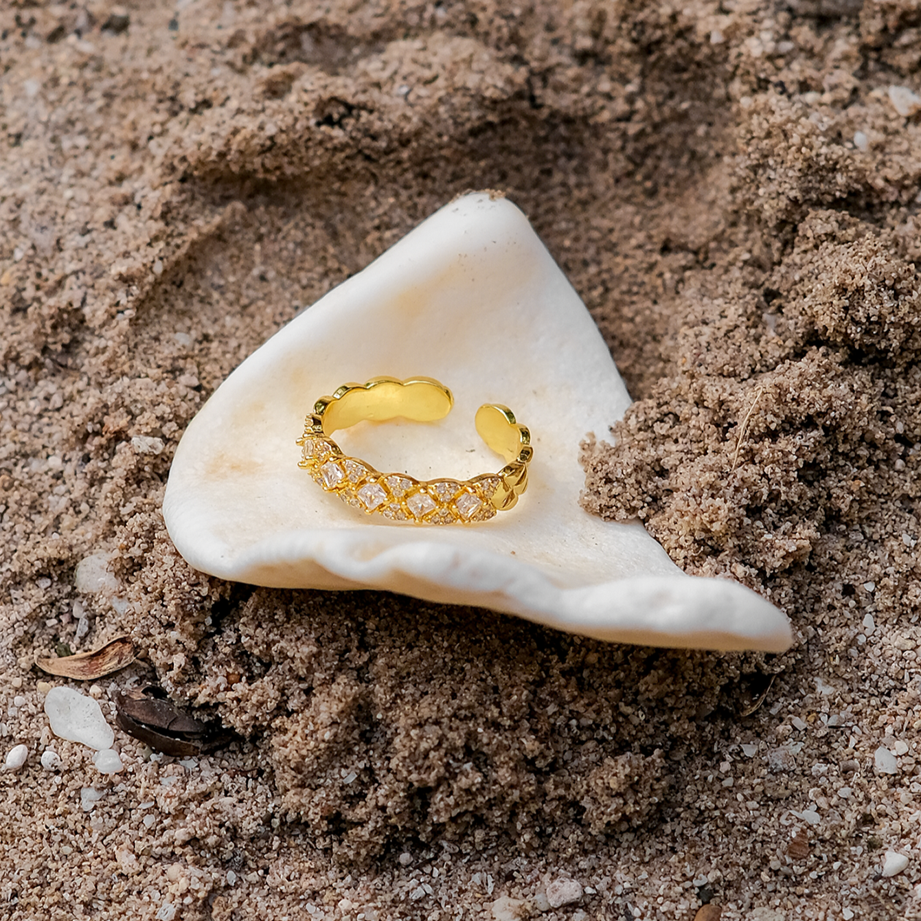 Camille Mustard Seed Ring