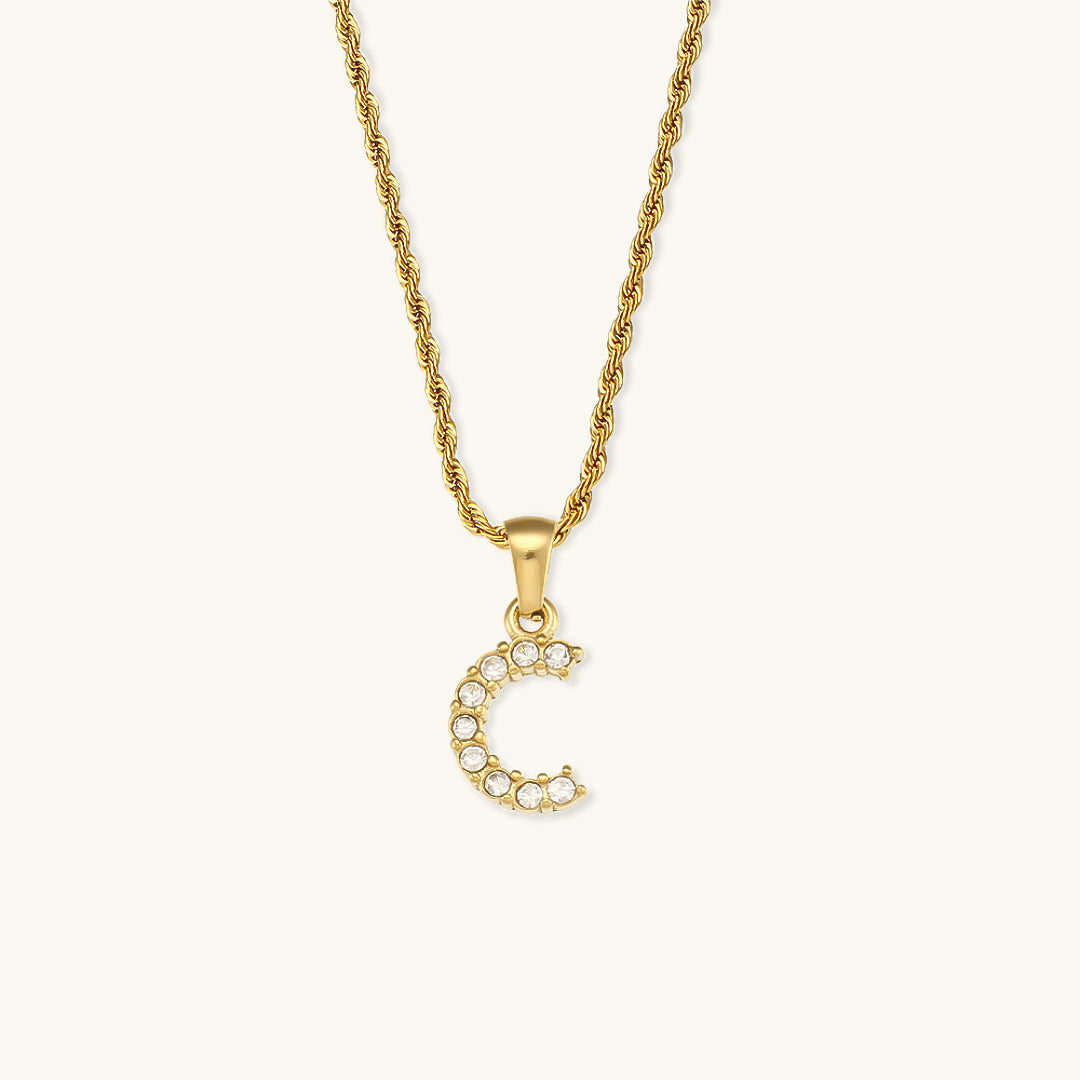 Initialer Diamantvedhæng fra Maeve