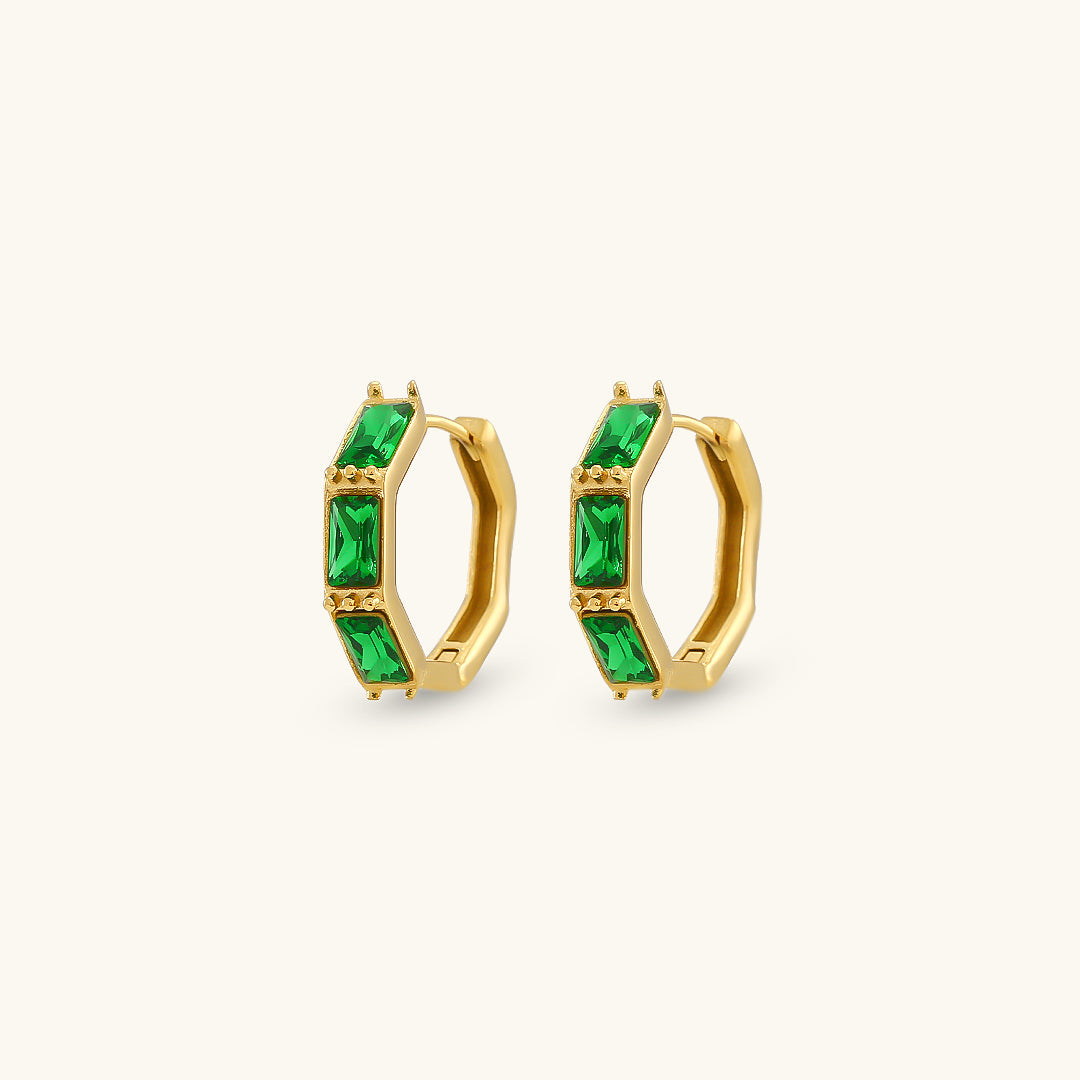 Elira Diamant Hoops Øreringe