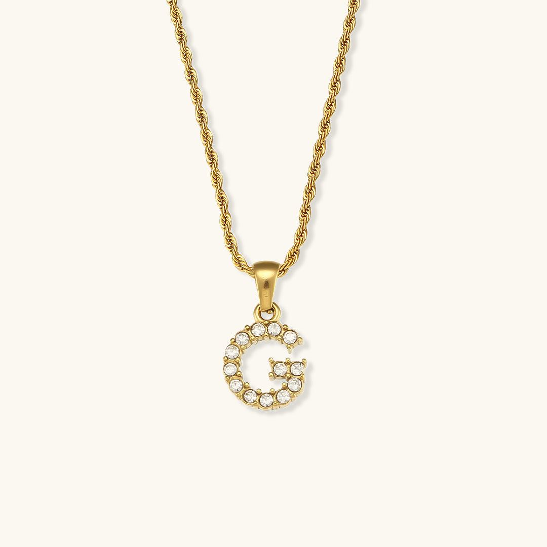 Initialer Diamantvedhæng fra Maeve