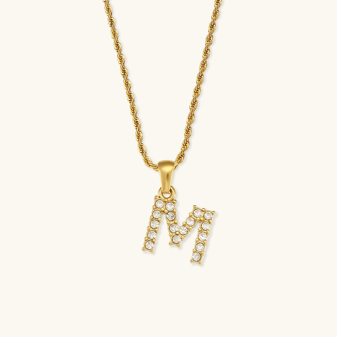 Initialer Diamantvedhæng fra Maeve