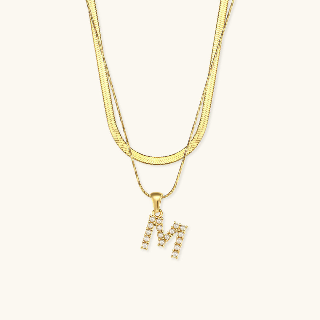 Fiona Kihtne Gold Initial Necklace