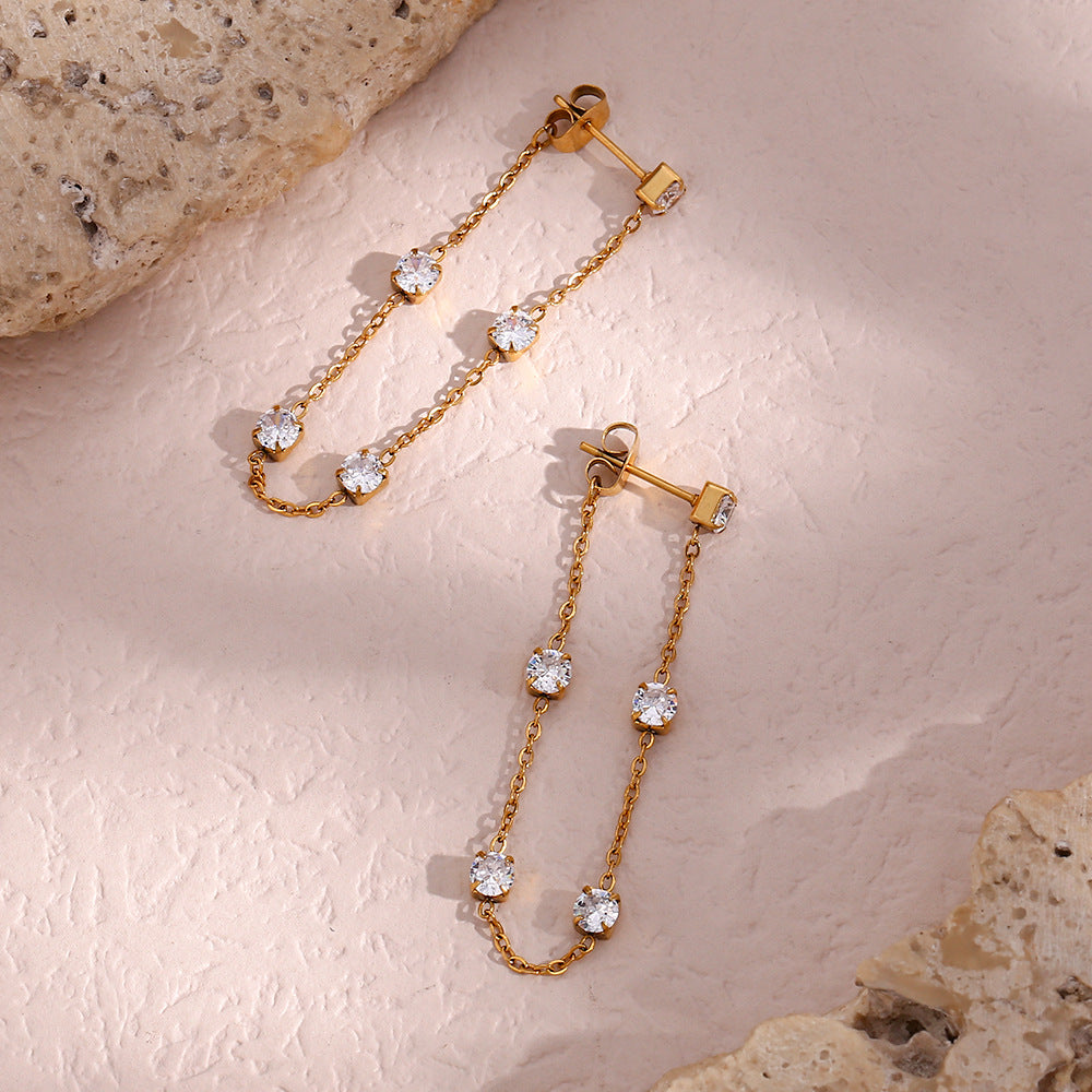 Iris Diamantøreringe" could be rewritten as "Iris Diamond Earrings.