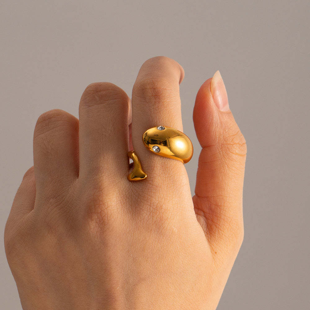 Etta Slange Ring i Gull