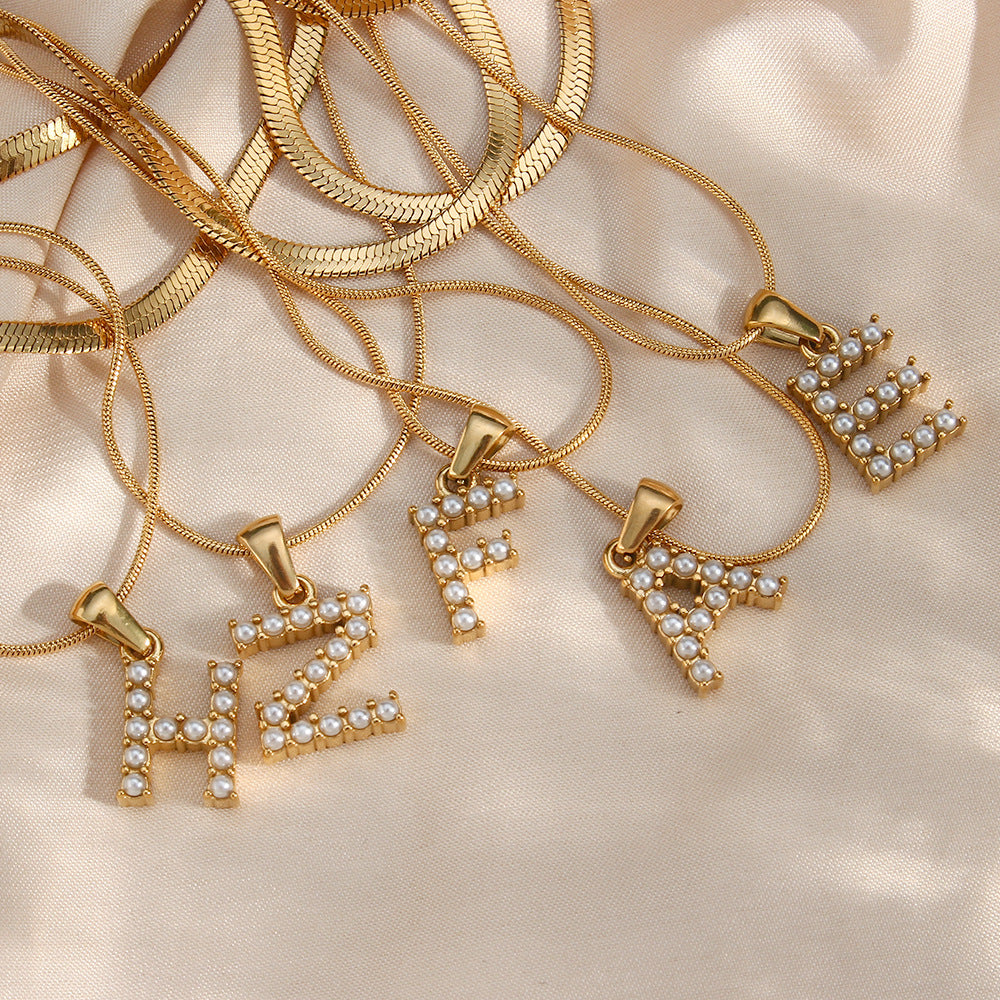 Fiona Kihtne Gold Initial Necklace