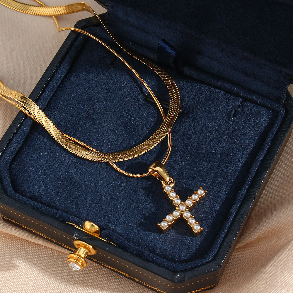 Fiona Kihtne Gold Initial Necklace