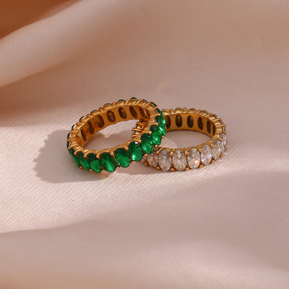 Antoinette Ring with Synthetic Diamond