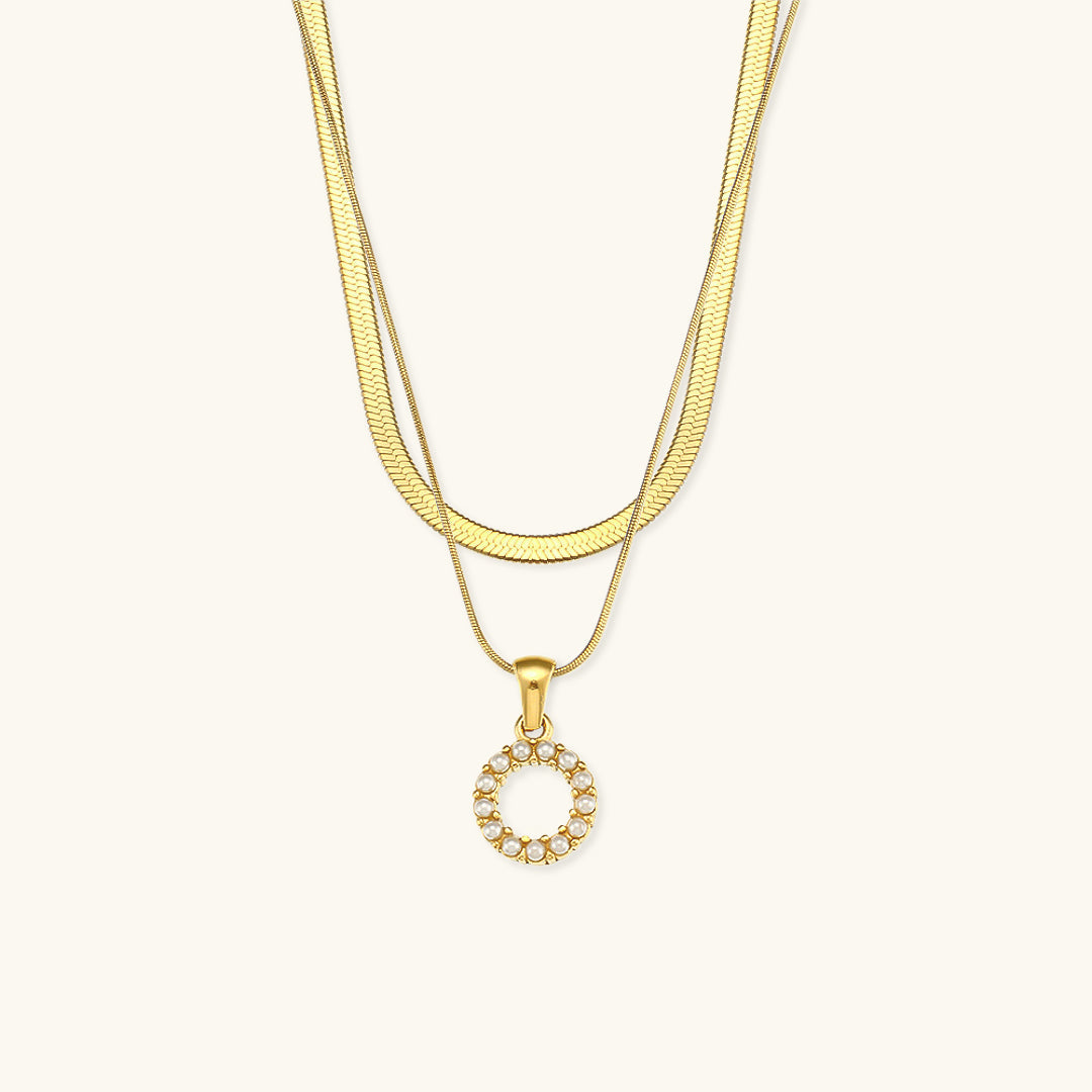 Fiona Kihtne Gold Initial Necklace