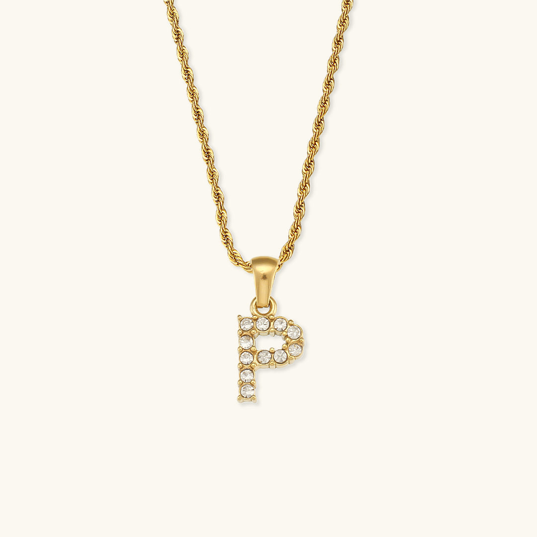 Initialer Diamantvedhæng fra Maeve