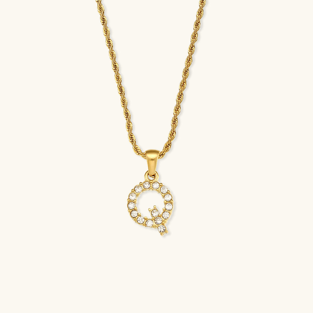 Initialer Diamantvedhæng fra Maeve