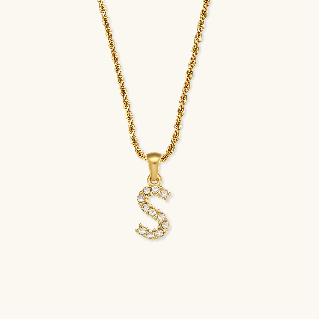 Initialer Diamantvedhæng fra Maeve