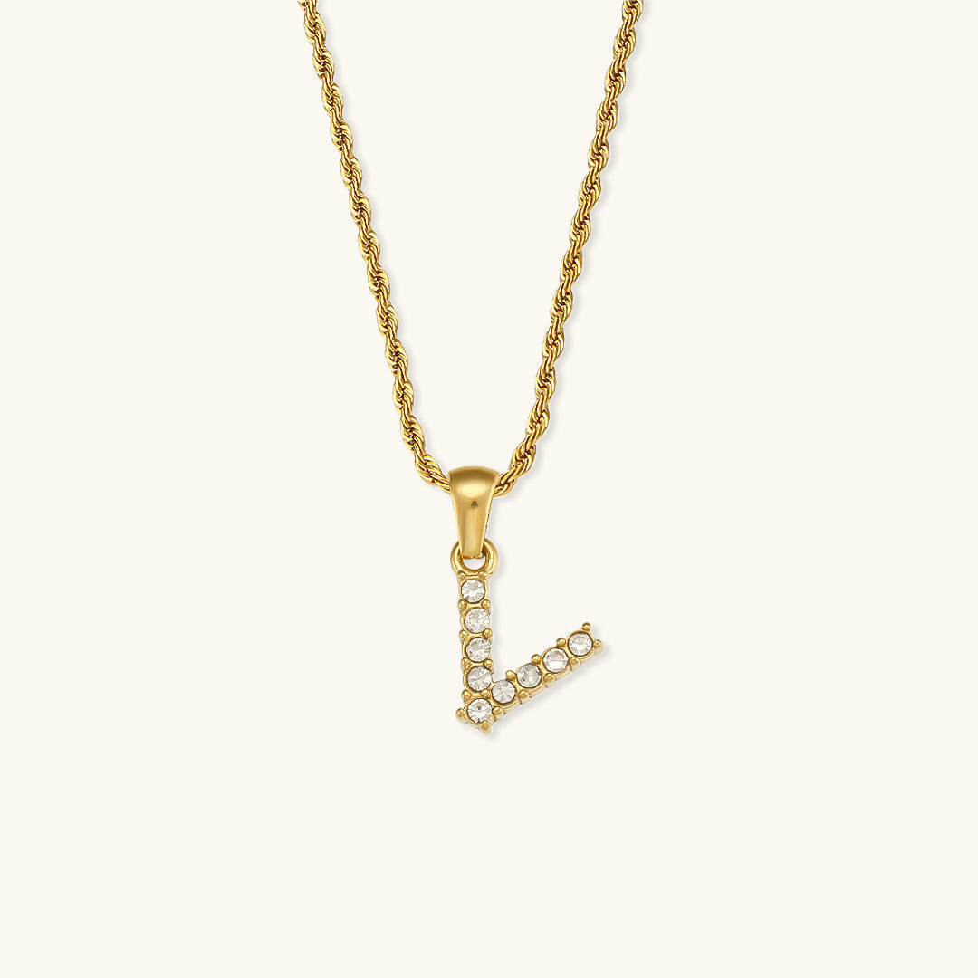 Initialer Diamantvedhæng fra Maeve