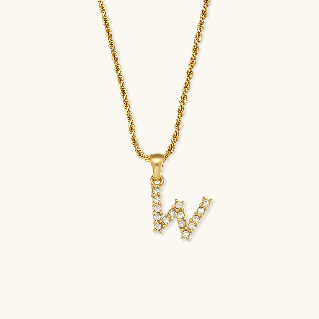 Initialer Diamantvedhæng fra Maeve