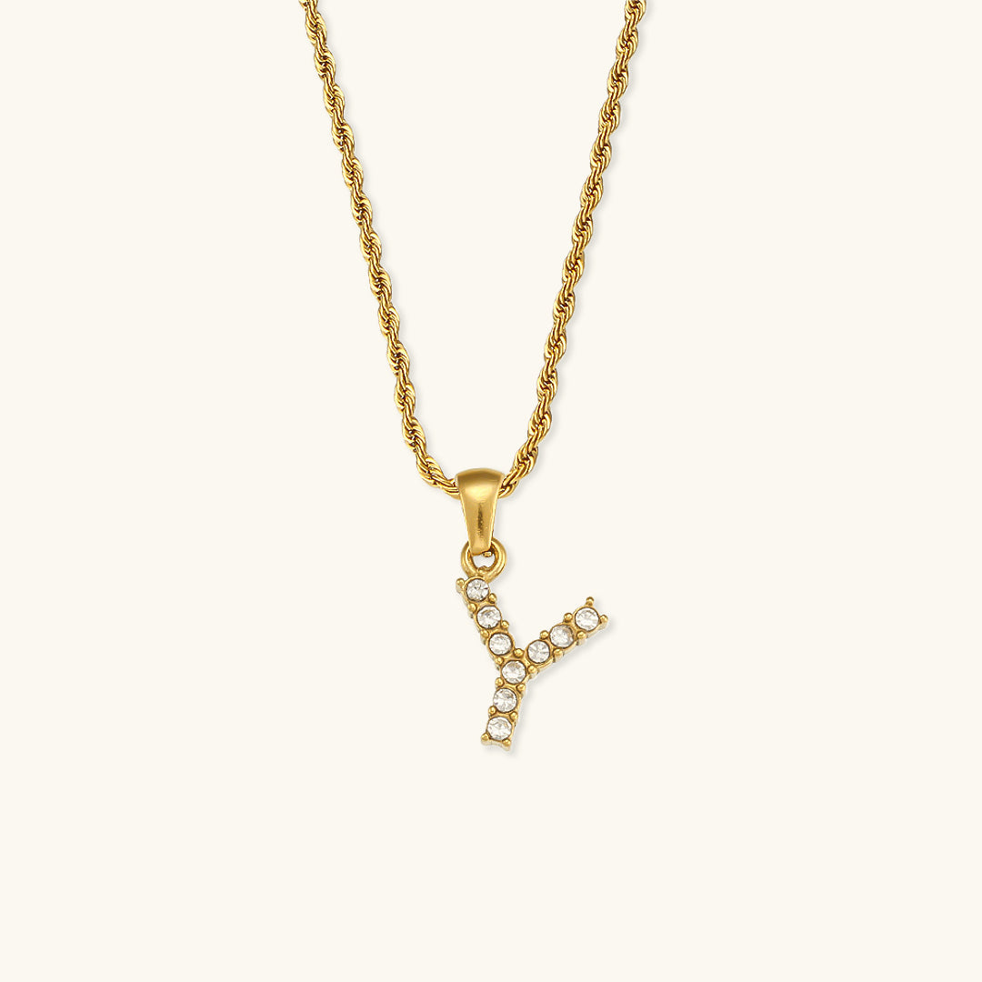 Initialer Diamantvedhæng fra Maeve
