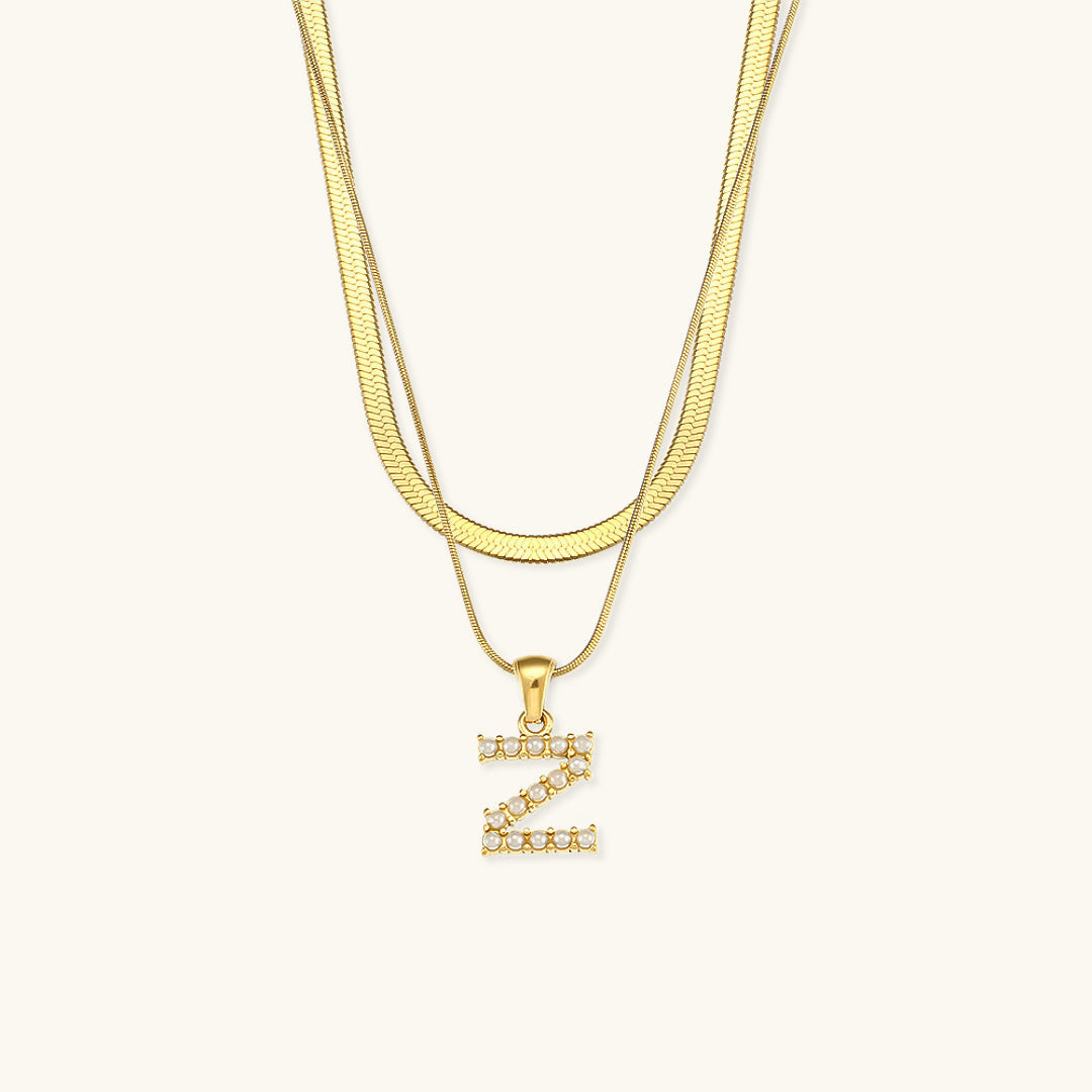Fiona Kihtne Gold Initial Necklace