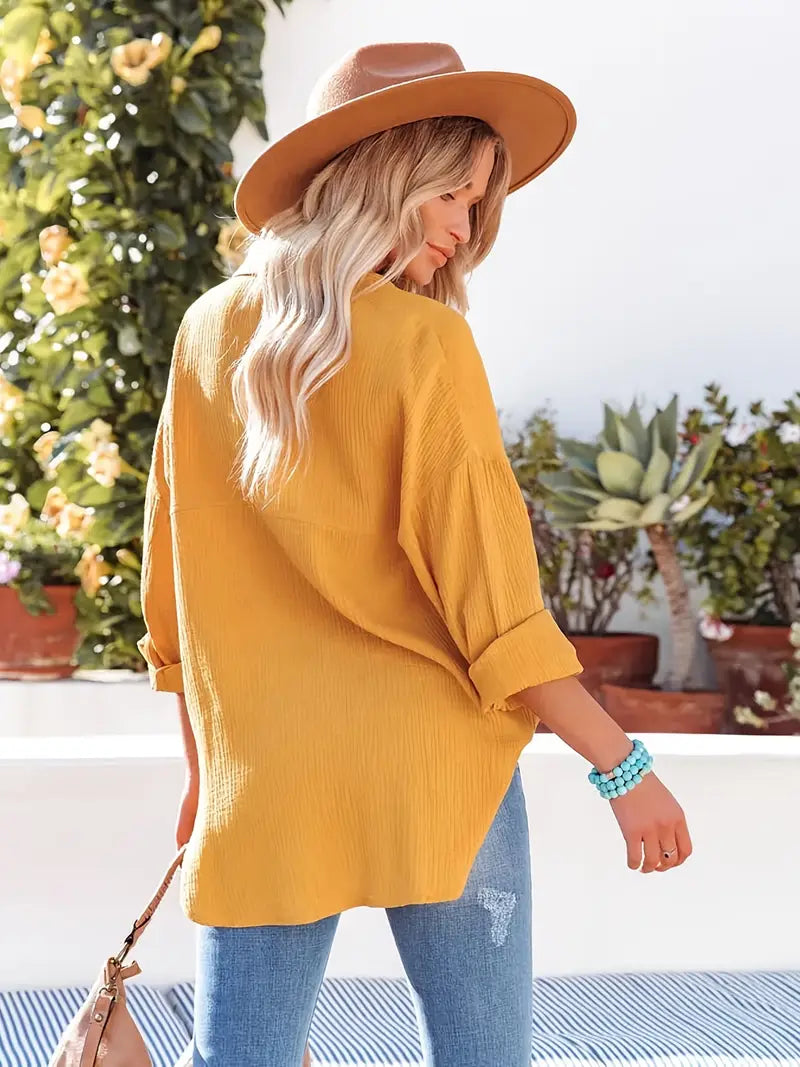 Shirley™ | Elegant og Allsidig V-halsbluse
