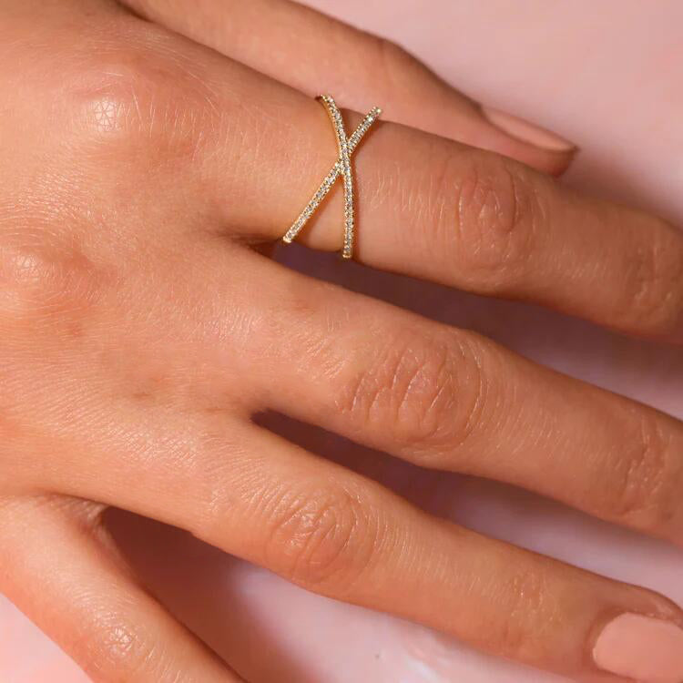 Diamantbesatt Guldring Nia