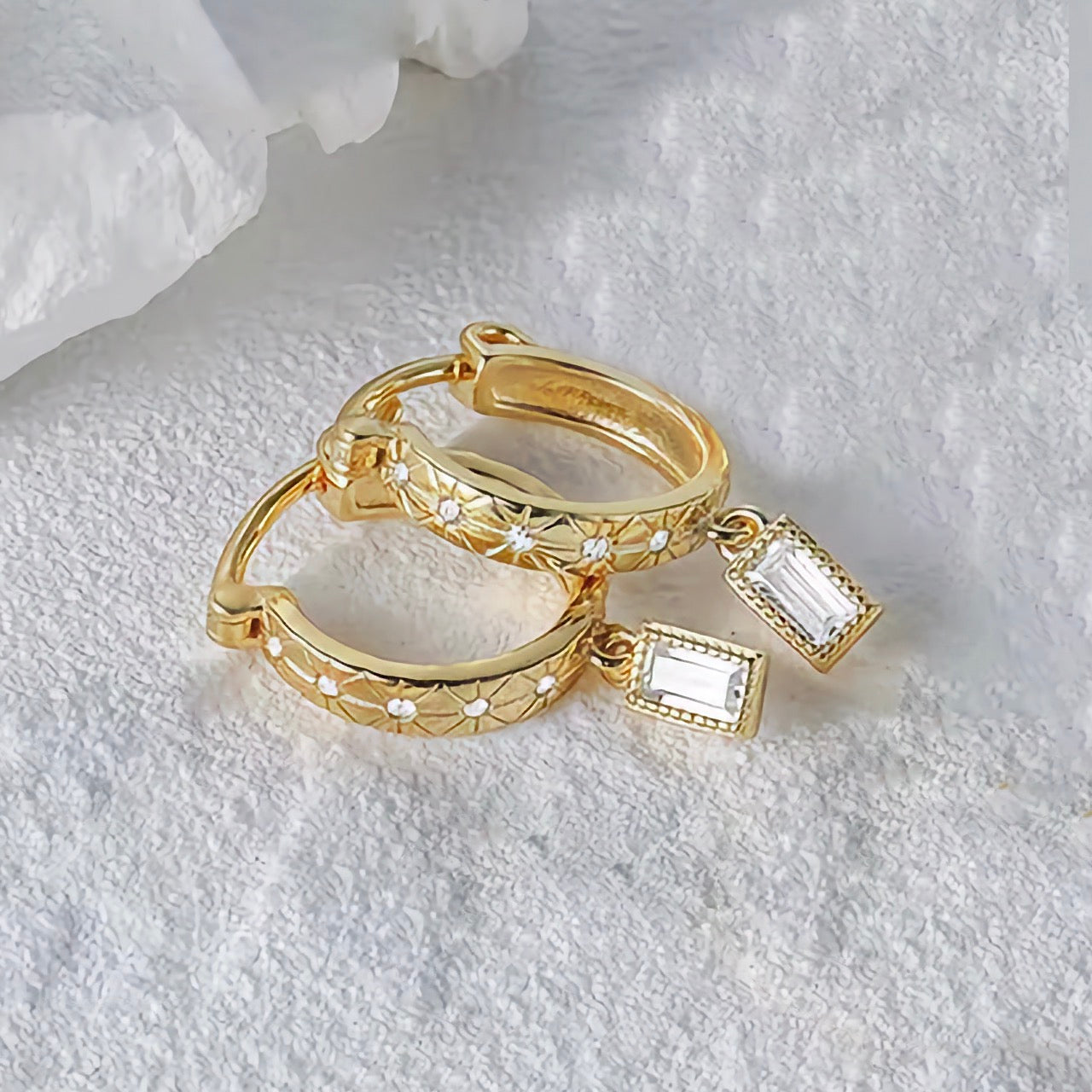 Cassidy Diamond Hoop Earrings