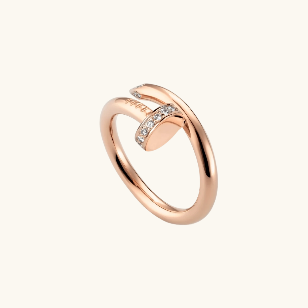 Chic Pink-Gold Ring