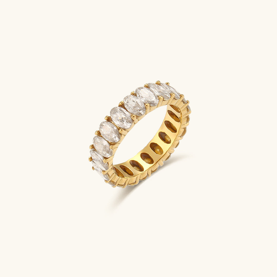 Antoinette Ring with Synthetic Diamond