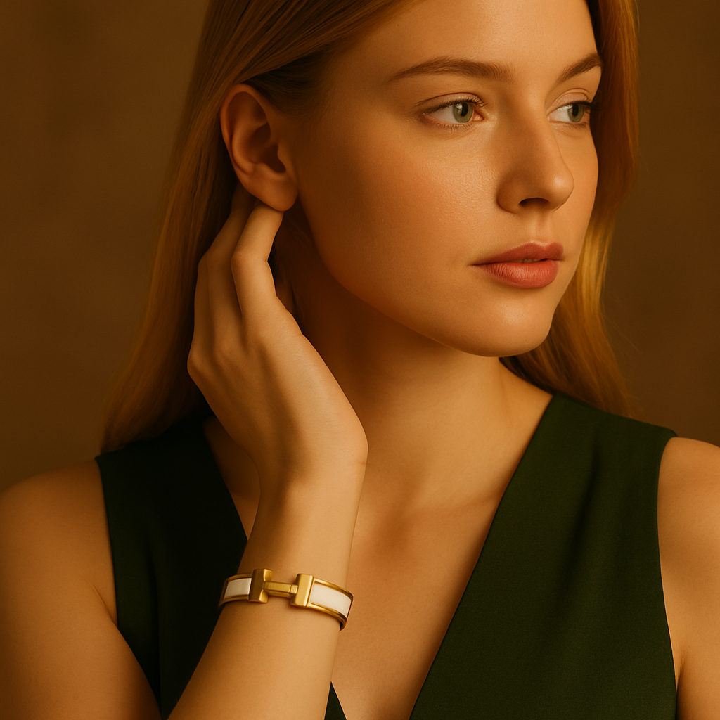 Elegant 'H' Armband fra Helena