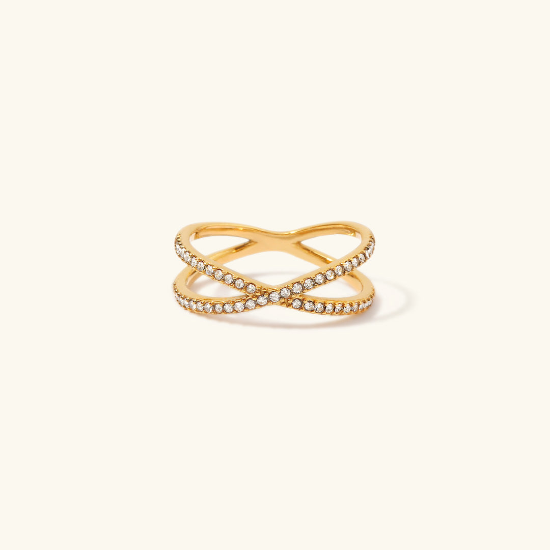 Diamantbesatt Guldring Nia