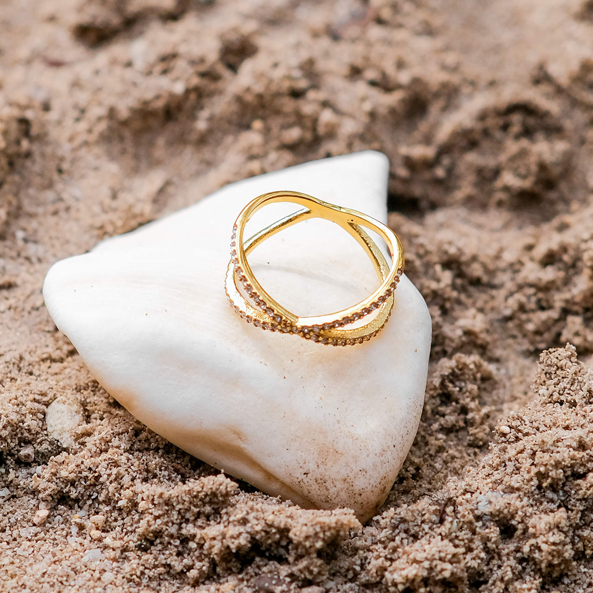 Diamantbesatt Guldring Nia