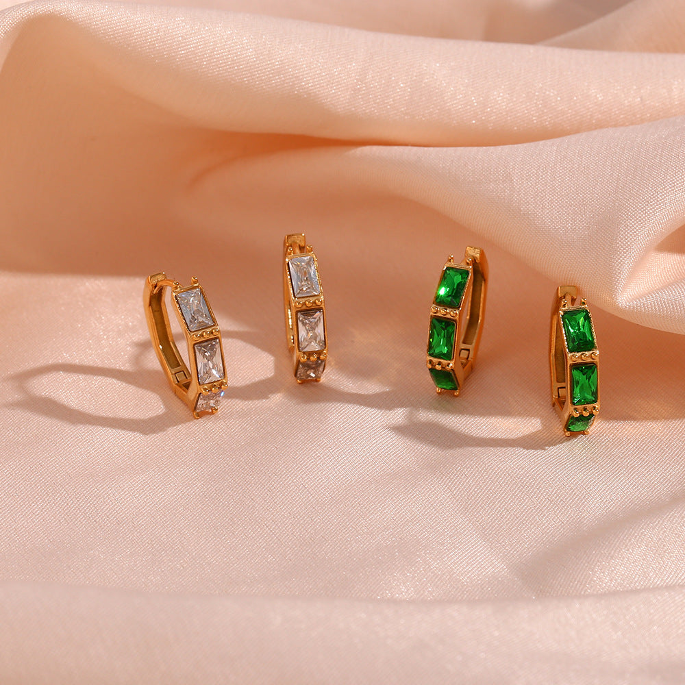 Elira Diamant Hoops Øreringe