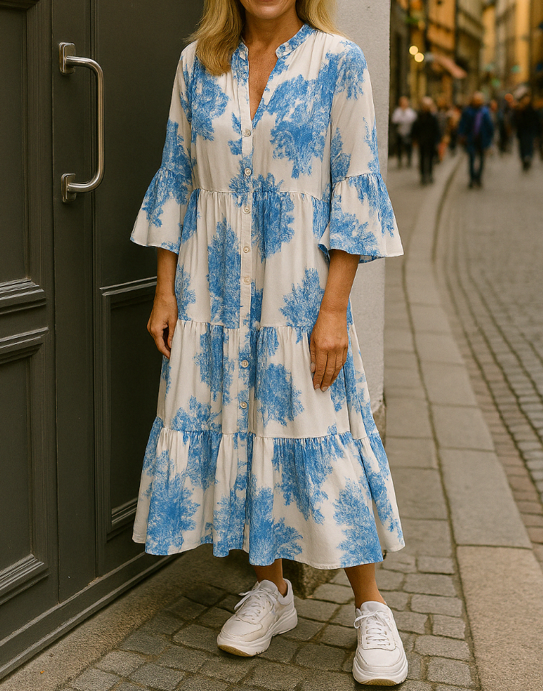 Carina™ | Elegant Kjole med V-hals