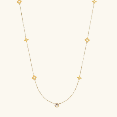 CARRIE Clover Gold Necklace