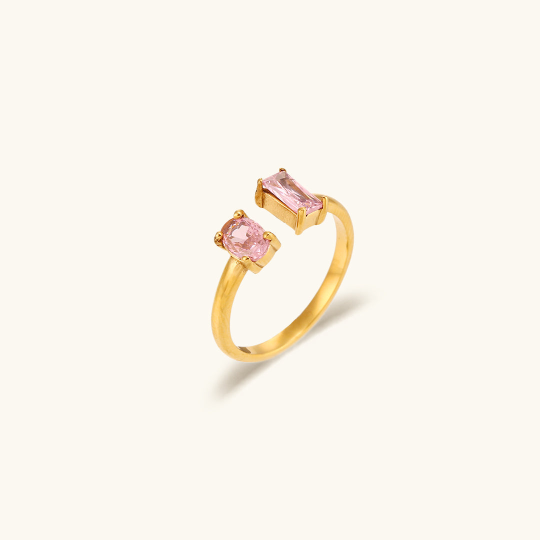 Fedilia Ring med Luksuriøse Ædelsten