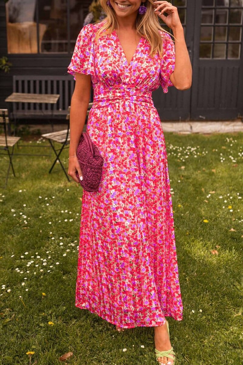 Sigrid™ | Elegant Maxi-kjole med V-hals