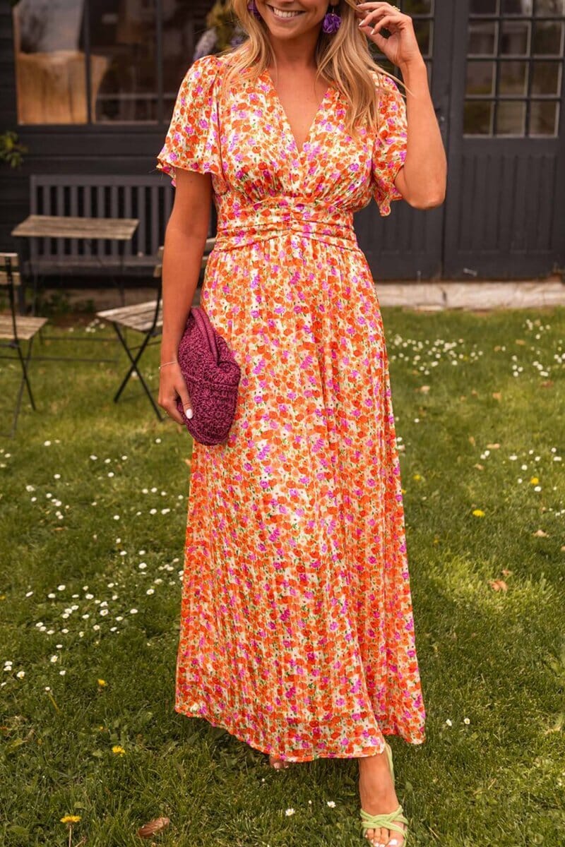 Sigrid™ | Elegant Maxi-kjole med V-hals