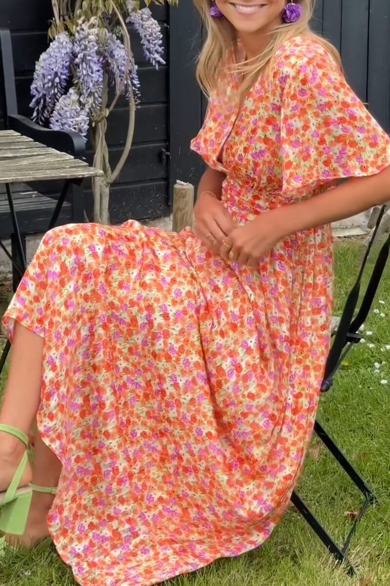 Sigrid™ | Elegant Maxi-kjole med V-hals